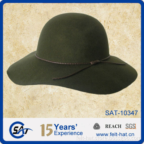 2015 custom wide brim felt floppy winter hat